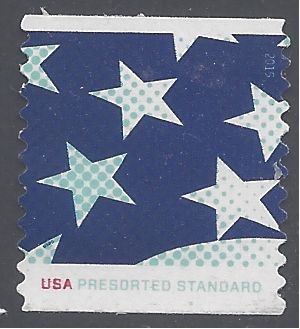 #4962 10c Stars and Stripes Presort Coil 2015 Used
