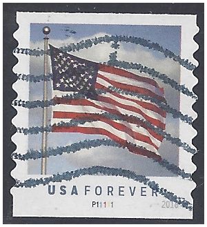 #5053 U.S. Flag  PNC Single P11111 (APU) 2016 Used