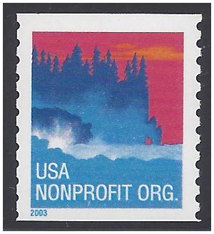 #3775 5c Sea Coast Nonprofit Coil Single 2003 Mint NH