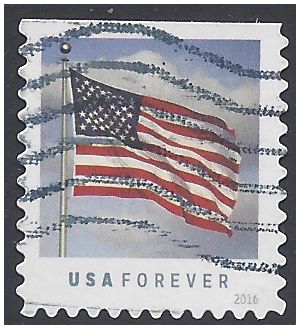 #5055 U.S. Flag Booklet Single (APU) 2016 Used