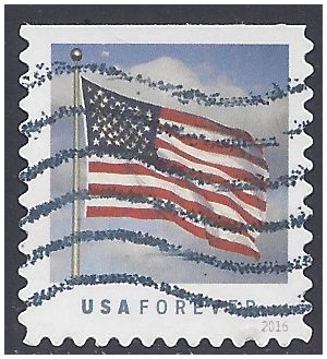#5055 U.S. Flag Booklet Single (APU) 2016 Used