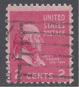 # 806 2c Presidential Issue John Adams 1938 Used