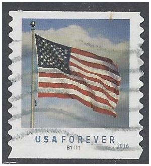 #5052 U.S. Flag  PNC Single B11111 (SSP) 2016 Used