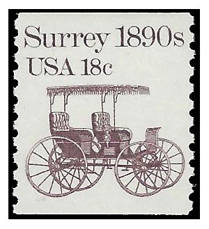 #1907 18c Surrey 1890s Coil Single 1981 Mint NH