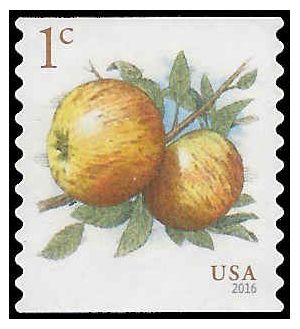 #5037 1c Apples Coil Single 2016 Used