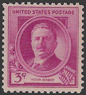 # 881 3c American Composers Victor Herbert 1940 Mint NH