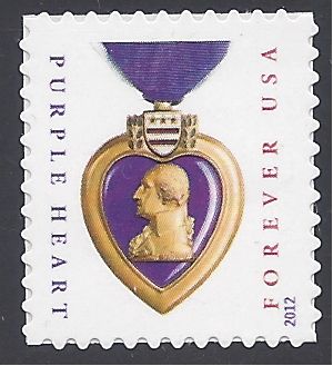 #4704 (45c Forever) Purple Heart 2012 Mint NH