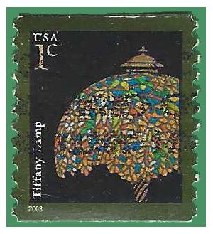 #3758 1c American Design  Tiffany Lamp Coil Single 2003 Used