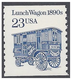 #2464 23c Lunch Wagon 1890s Coil Single Dull Gum 1991 Mint NH