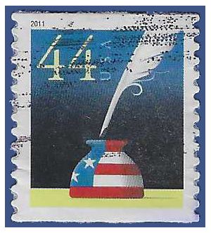 #4496 44c Quill and Inkwell Coil Single 2011 Used