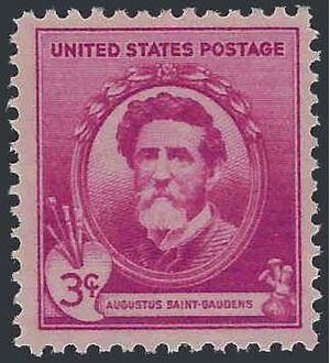 # 886 3c American Artists Augustus Saint-Gaudens 1940 Mint H
