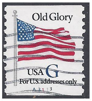 #2890 32c Old Glory "G" Rate PNC Single #A3113 1994 Used