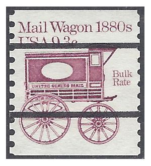 #1903a 9.3c Mail Wagon 1880s Bulk Rate Bureau Precancel 1981 Used