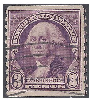 # 721 3c George Washington Coil Single 1932 Used