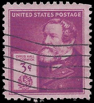 # 891 3c American Inventors Cyrus Hall McCormick 1940 Used