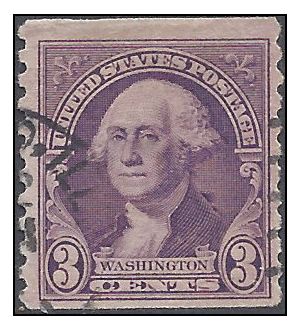 # 721 3c George Washington Coil Single 1932 Used