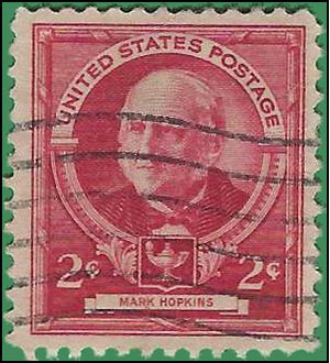 # 870 3c Famous American Educators Mark Hopkins 1940 Used