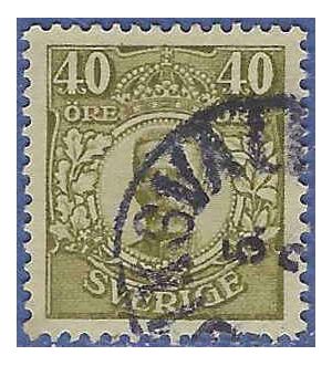 Sweden #  88 1917 Used