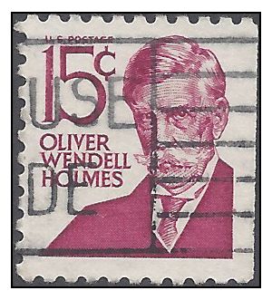 #1288b 15c Prominent Americans Oliver Wendell Holmes Booklet Single 1978 Used