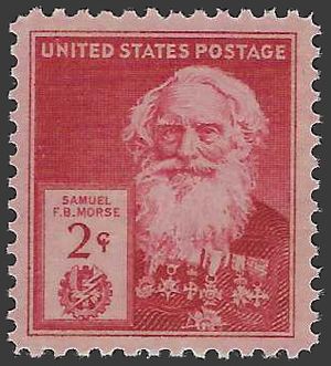 # 890 2c American Inventors Samuel F.B. Morse 1940 Mint NH