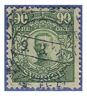 Sweden #  93 1918 Used