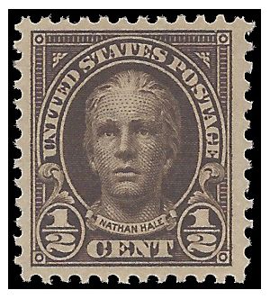 # 551 1/2c Nathan Hale 1925 Mint NH