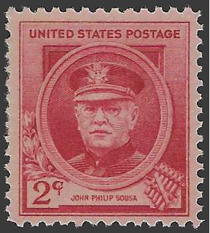 # 880 2c Famous American Composers John Philip Sousa 1940 Mint NH