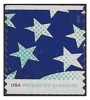 #4962 10c Stars and Stripes Presort Coil 2015 Used