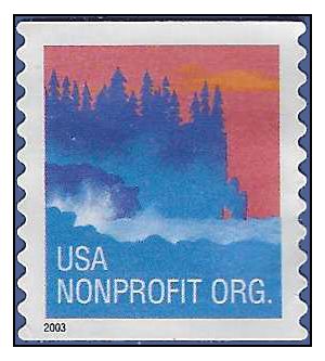 #3874 5c USA Nonprofit Org Sea Coast Coil Single 2002 Used