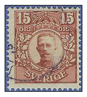 Sweden #  82 1911 Used