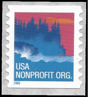 #3693 5c USA Nonprofit Org Sea Coast Coil Single 2002 Mint NH