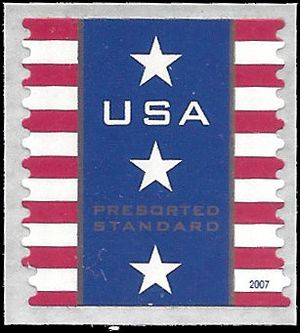 #4158 10c Patriotic Banner Presort Coil Single 2007 Mint NH