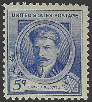 # 882 5c American Composers Edward A. MacDowell 1940 Mint NH