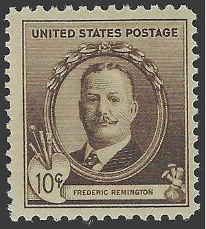 # 888 10c American Artists Frederic Remington 1940 Mint NH