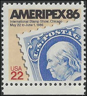 #2145 22c Ameripex '86 1985 Mint NH