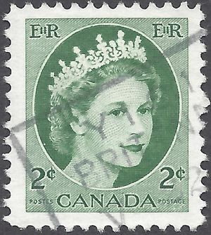 Canada # 338 1954 Used
