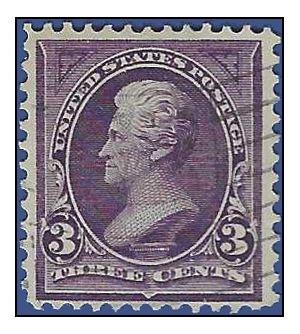 # 268 3c Andrew Jackson 1895 Used