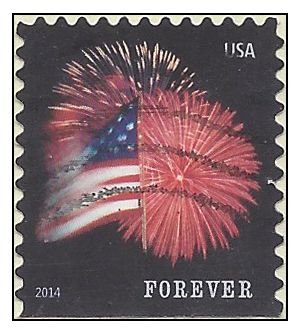 #4855 (49c Forever) Star Spangled Banner Booklet Single 2014 Used