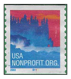 #3775 5c Sea Coast Nonprofit PNC Single #B111 2003 Used