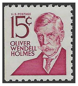 #1288b 15c Prominent Americans Oliver Wendell Holmes Booklet Single 1978 Mint NH