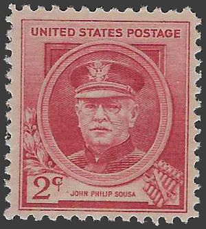 # 880 2c Famous American Composers John Philip Sousa 1940 Mint NH