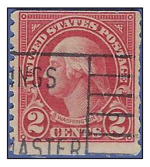# 599 2c George Washington Coil Single 1923 Used
