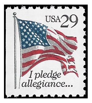 #2593 29c I Pledge Allegiance...Booklet Single 1992 Mint NH