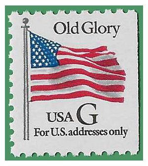 #2883 32c G Rate Old Glory Booklet Single 1994 Mint NH