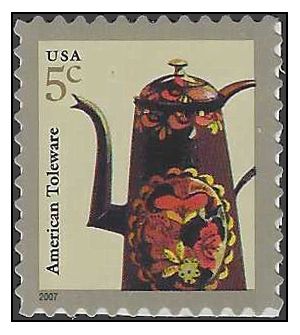 #3756a 5c American Design Toleware Coffeepot 2008 Mint NH