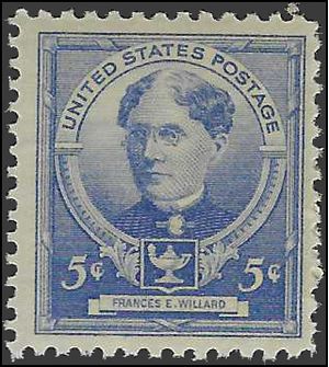 # 872 5c American Educators Frances E. Willard 1940 Mint NH