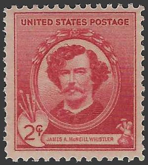 # 885 2c American Artists James A. McNeil Whistler 1940 Mint NH