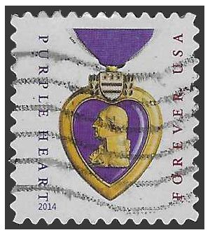 #4704a (49c Forever) Purple Heart 2014 Edition Used