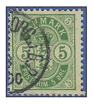 Denmark #  38 1884 Used