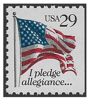 #2593 29c I Pledge Allegiance...Booklet Single 1992 Mint NH